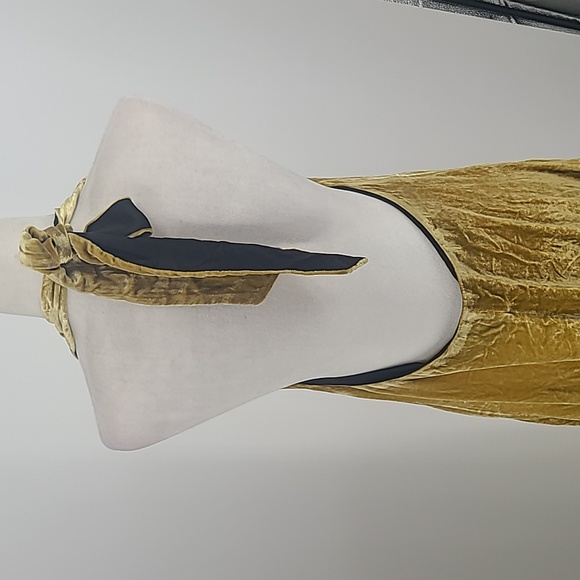 Urban outfitters mustard yellow tie back maxi dress small - Picture 8 of 12